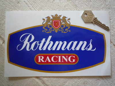 ≪即納 送料無料≫ Rothmans RACING ロスマンズ レーシング 100mm 2枚セット ステッカー シール_画像1