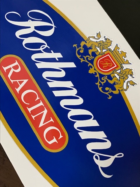 ≪即納 送料無料≫ Rothmans RACING ロスマンズ レーシング 100mm 2枚セット ステッカー シールの画像2