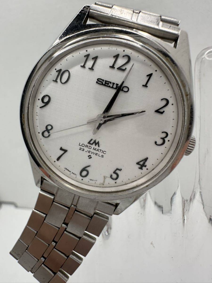 正規 【SEIKO 】LORD MATIC手巻き メンズ腕時計 5601-9000 中古