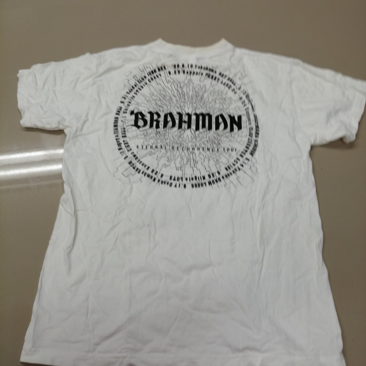 C10 バンドTシャツ　ブラフマン　BRAHMAN　永劫回帰　eternal recurrence tour 白_画像5