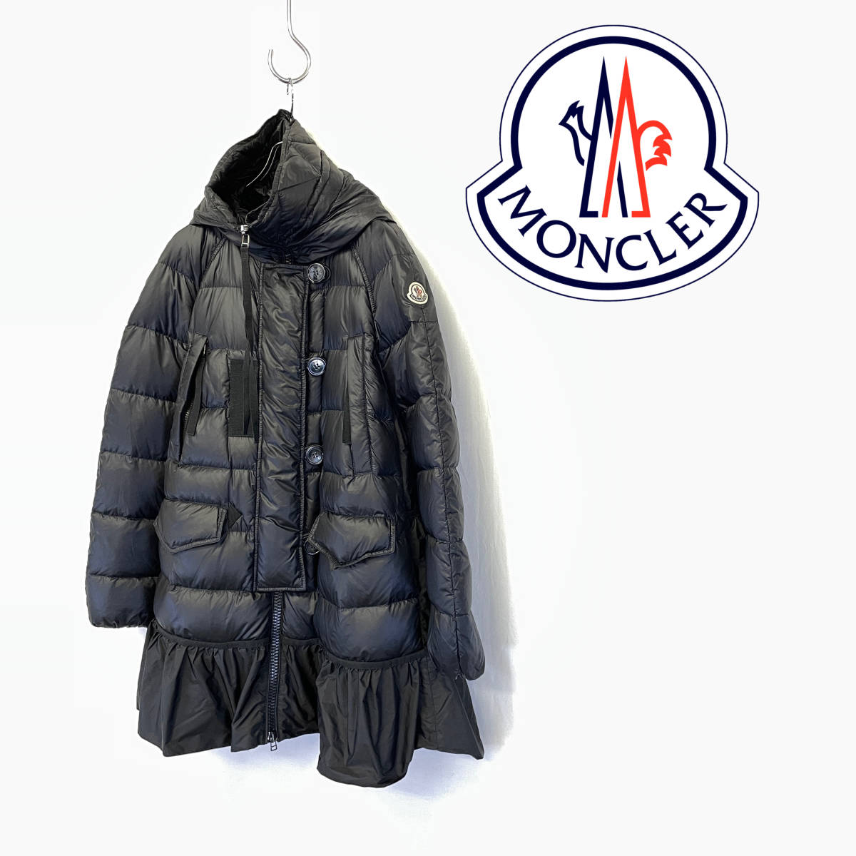 MONCLER CILIEE モンクレール ロゴ フリル Aライン ダウン-
