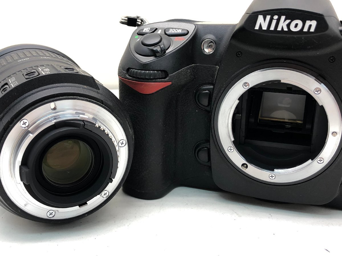 Nikon D200/DX AF-S NIKKOR 18-200mm 1:3.5-5.6 G デジタル一眼レフカメラ フード付き ジャンク 中古【UW100898】_画像5