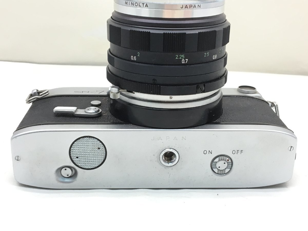 minolta SR-7/ROKKOR-P F 1:1.4 58mm 一眼レフカメラ ジャンク 中古【MA100170】_画像5
