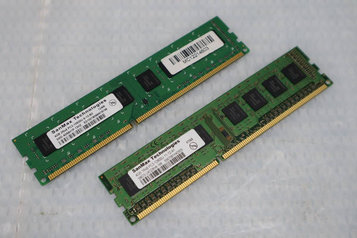 CB6326 & L SANMAX (SMD3-U4G28HA-16K) PC3-12800 (DDR3-1600) 4GB★2枚組（計8GB）_画像1