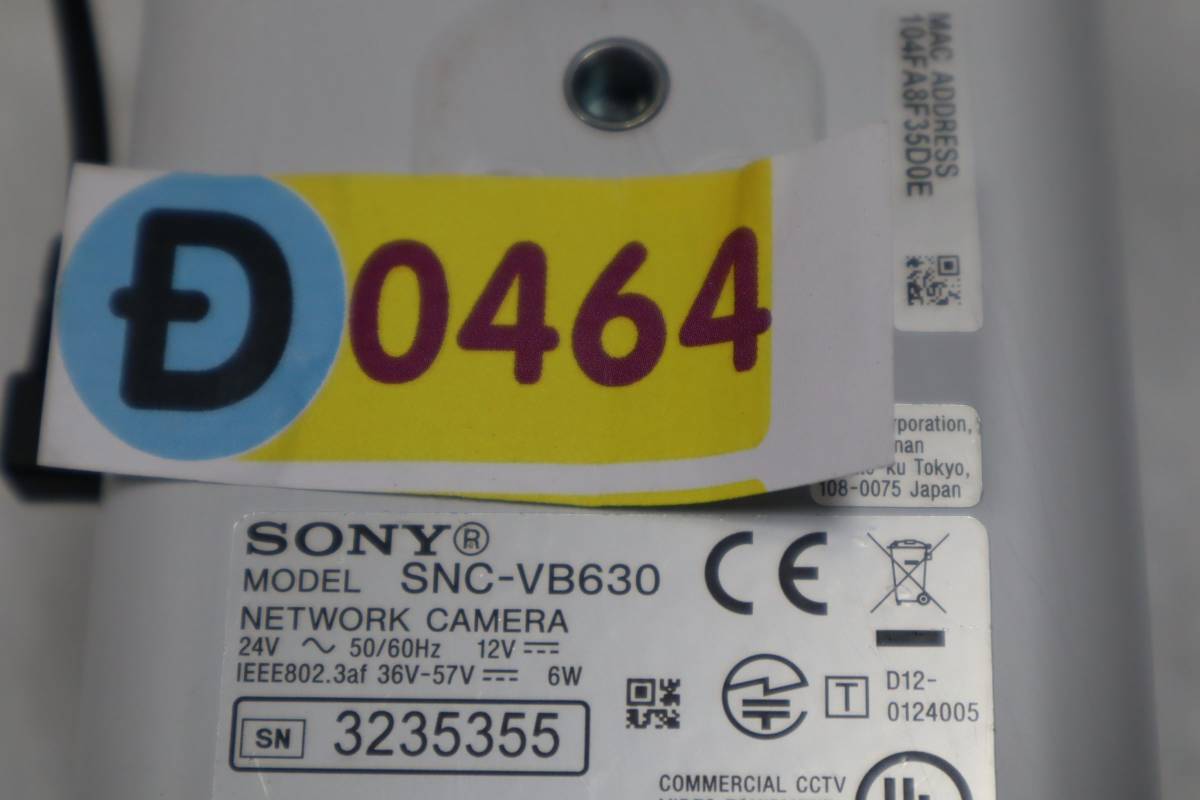 D0464 h L SONY network camera SNC-EB600