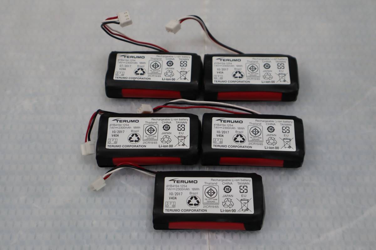 CB6292(2) & 5個セット Terumo 4YB4194-1254 (7.4V-18Wh) プバッテリー家電、AV、カメラ