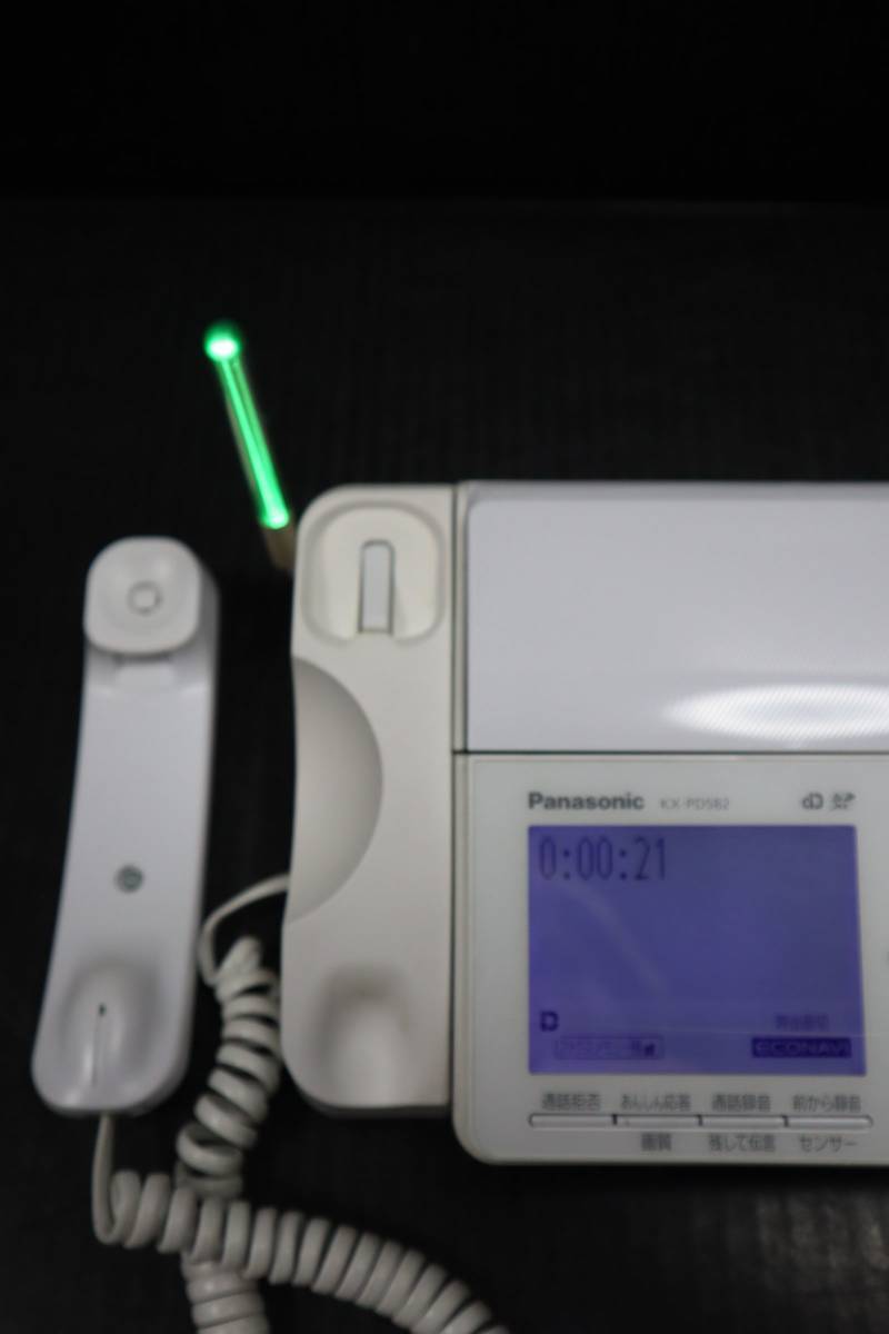 E0885　H　L 美品　Panasonic おたっくす FAX 電話機　親機KX-PD582DLE9 子機　KX-FKD504 バッテリー付き_画像5