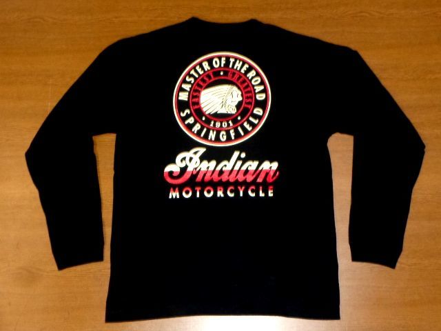 インディアン モーターサイクル ロンT HEAD/黒XLサイズ]INDIAN MOTORCYCLE 東洋エンタープライズ IM69297 長袖 Tシャツ 新品/ライダース