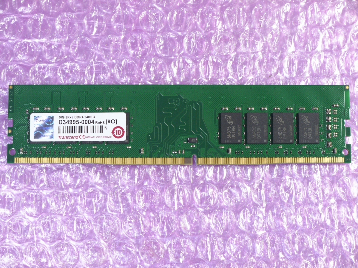 Transcend デスクトップPC用 DDR4 メモリ DDR4-2400Mhz 16GB 一枚_画像1