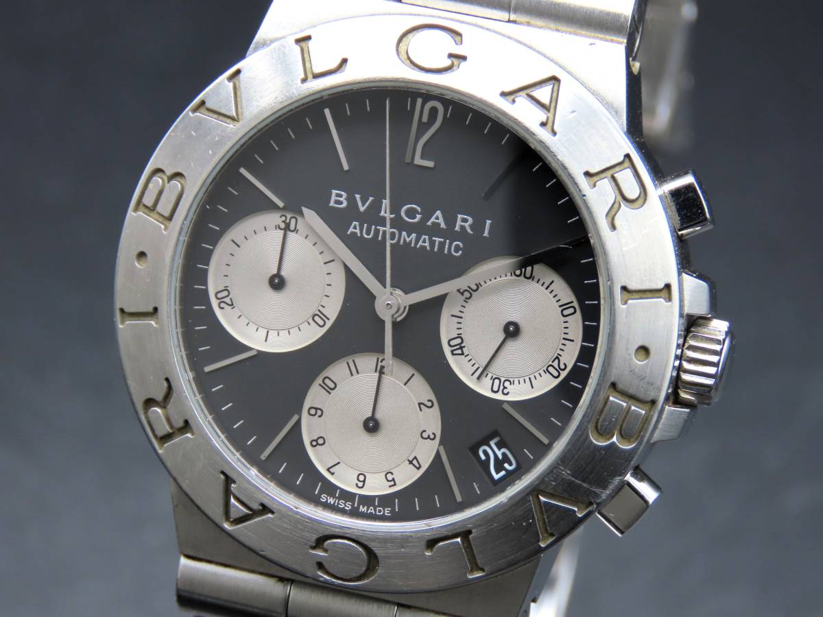 1円～! 稼動品☆正規品 BVLGARI ブルガリ CH35S ディアゴノ スポーツ