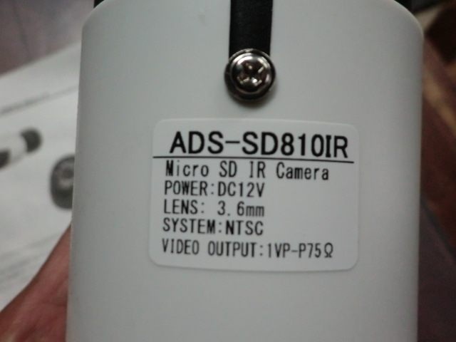  не использовался новый товар общая сумма 6,000 иен ~SD карта видеозапись камера системы безопасности ADS-SD810IR( линзы 3.6mm)l наружный для закрытый для ba let type для бытового использования камера системы безопасности 