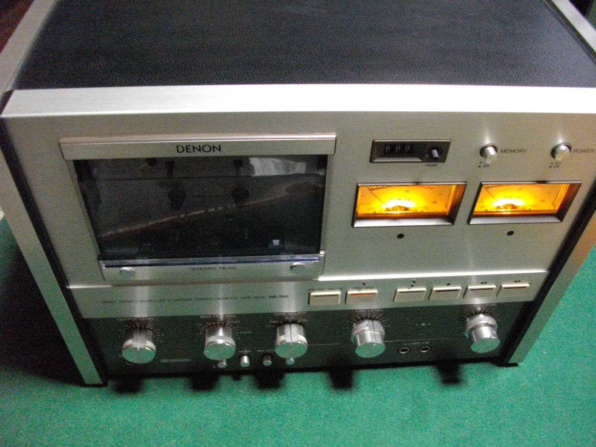 DENON　カセットデッキ　DR－７５０　動作品_画像7