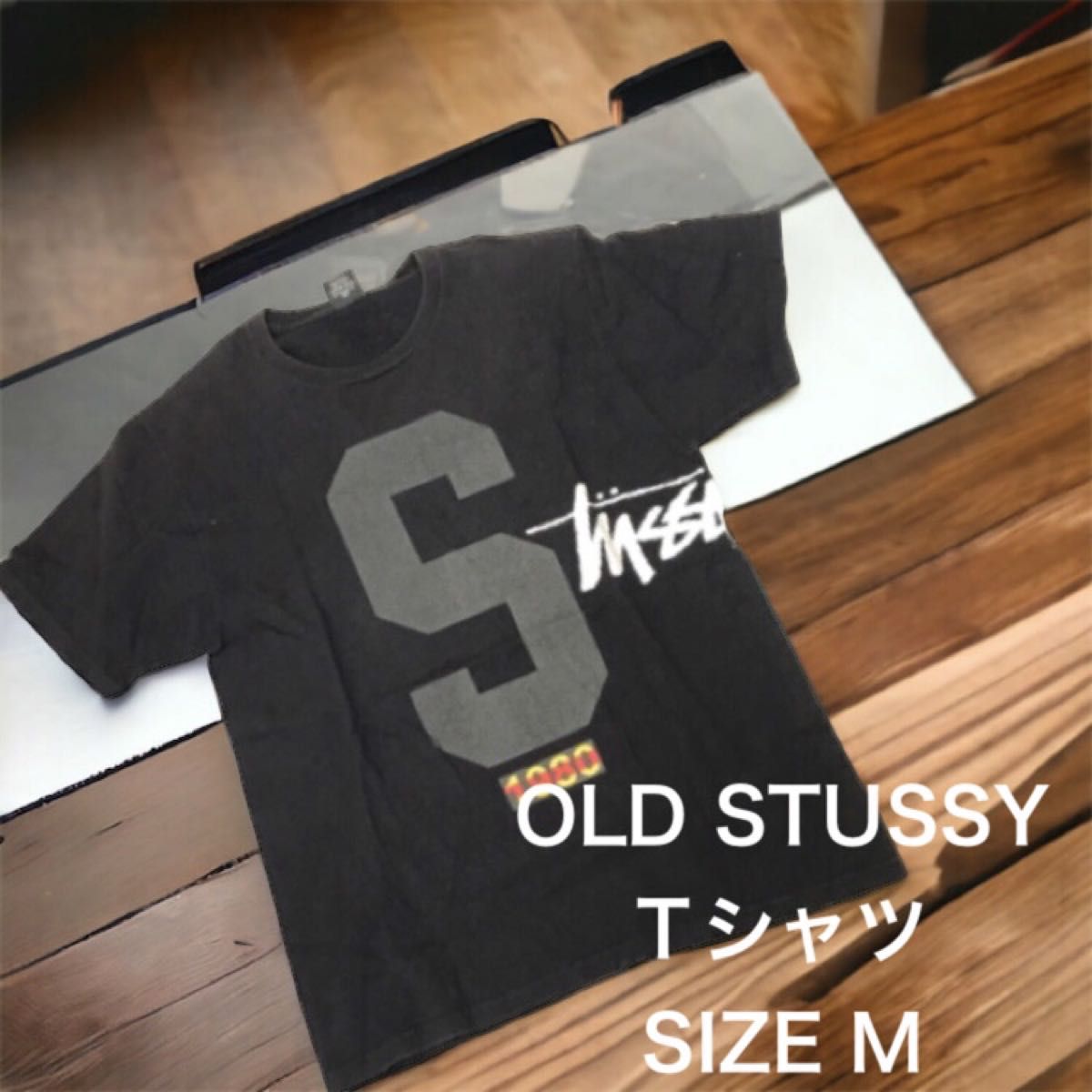 ヴィンテージ】STUSSY Tシャツ OLD STUSSY 1980 ブラック M ヴィンテージ】STUSSY Tシャツ OLD STUSSY 1980 ブラック M