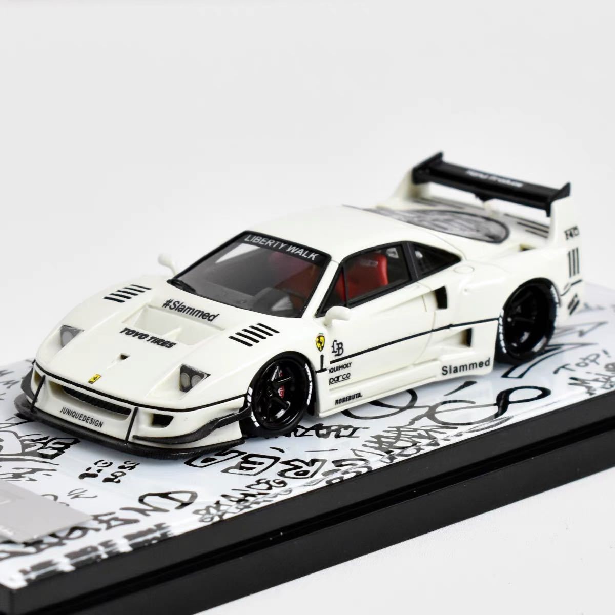 1/64 error 404 フェラーリ F40 LBWK 白　デカール付き_画像3