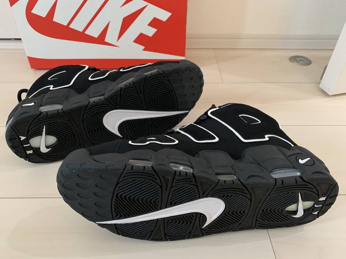 国内正規品！28.5cm NIKE AIR MORE UPTEMPO BLACK 2020 ブラック US10.5 ナイキ モアアップテンポ_画像5