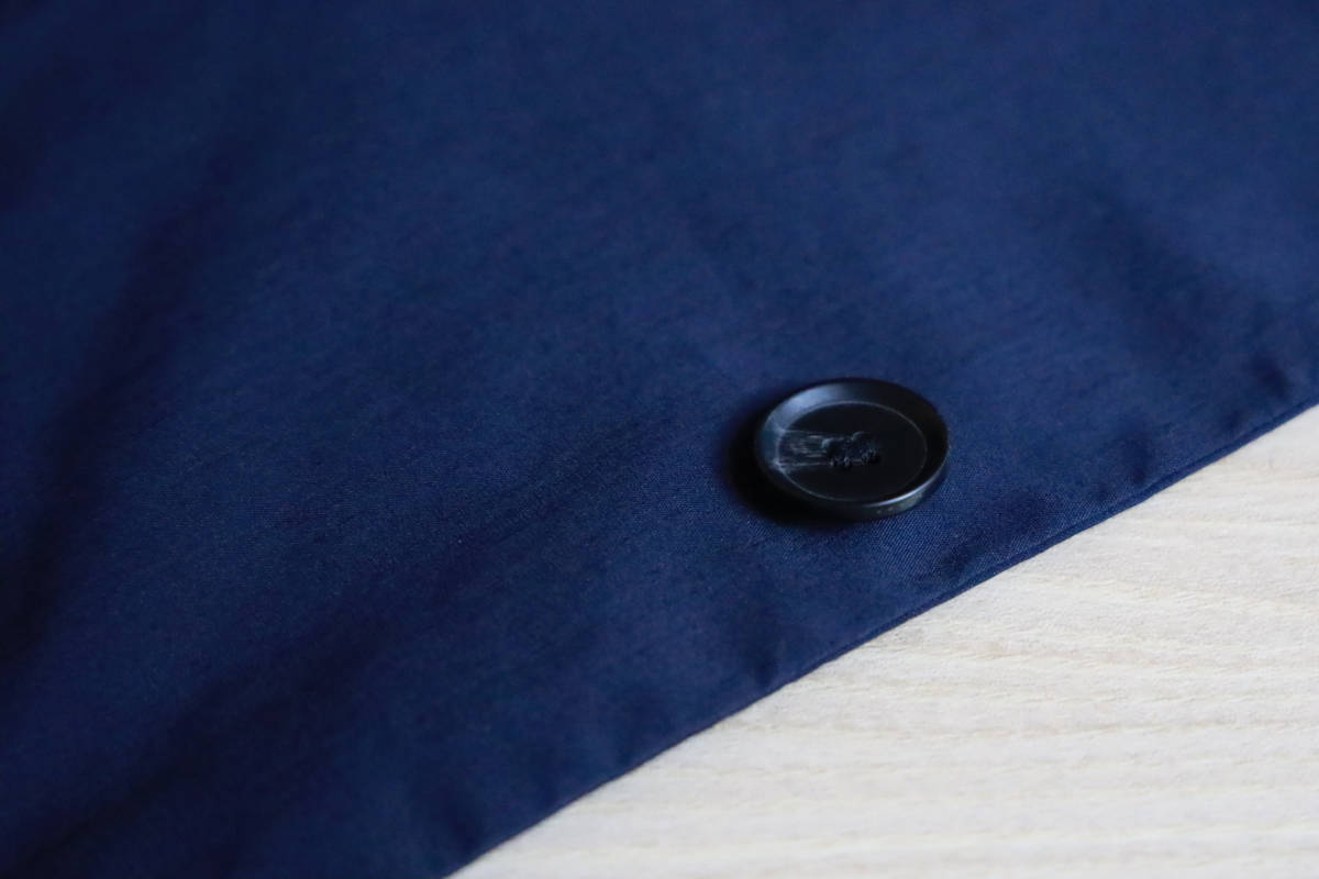 ジャケット ◆ ネイビー紺 ◆ 一重仕立て ◆ Mサイズ【古着／美品】_ボタン