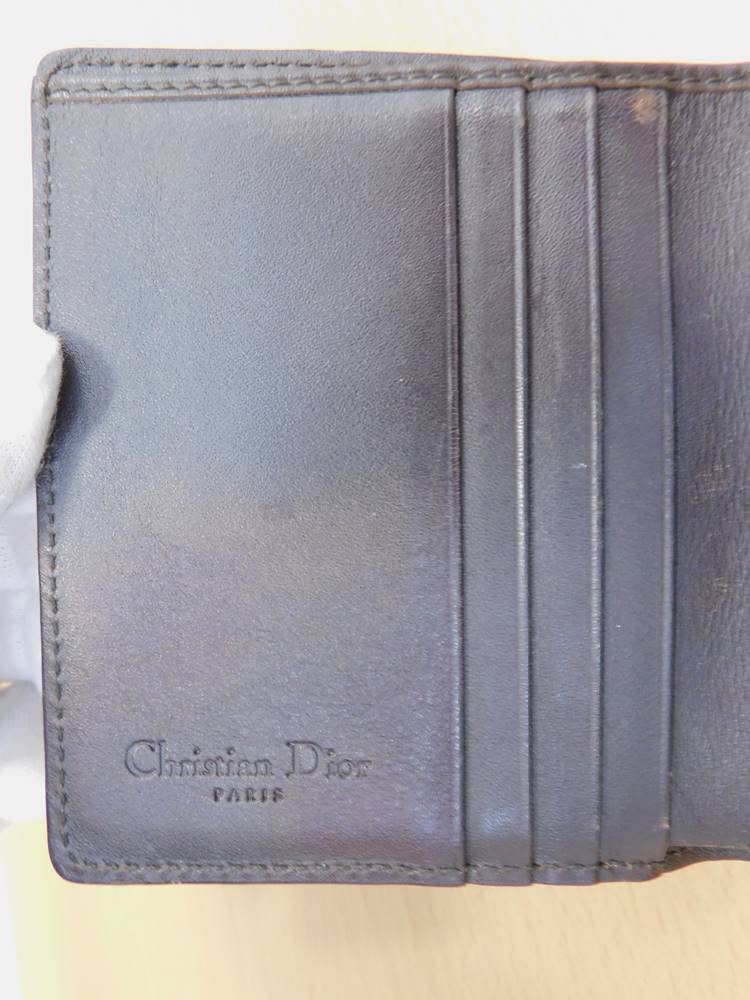 Christian Dior クリスチャンディオール　トロッター　Wホック 折り財布　リボン_画像6