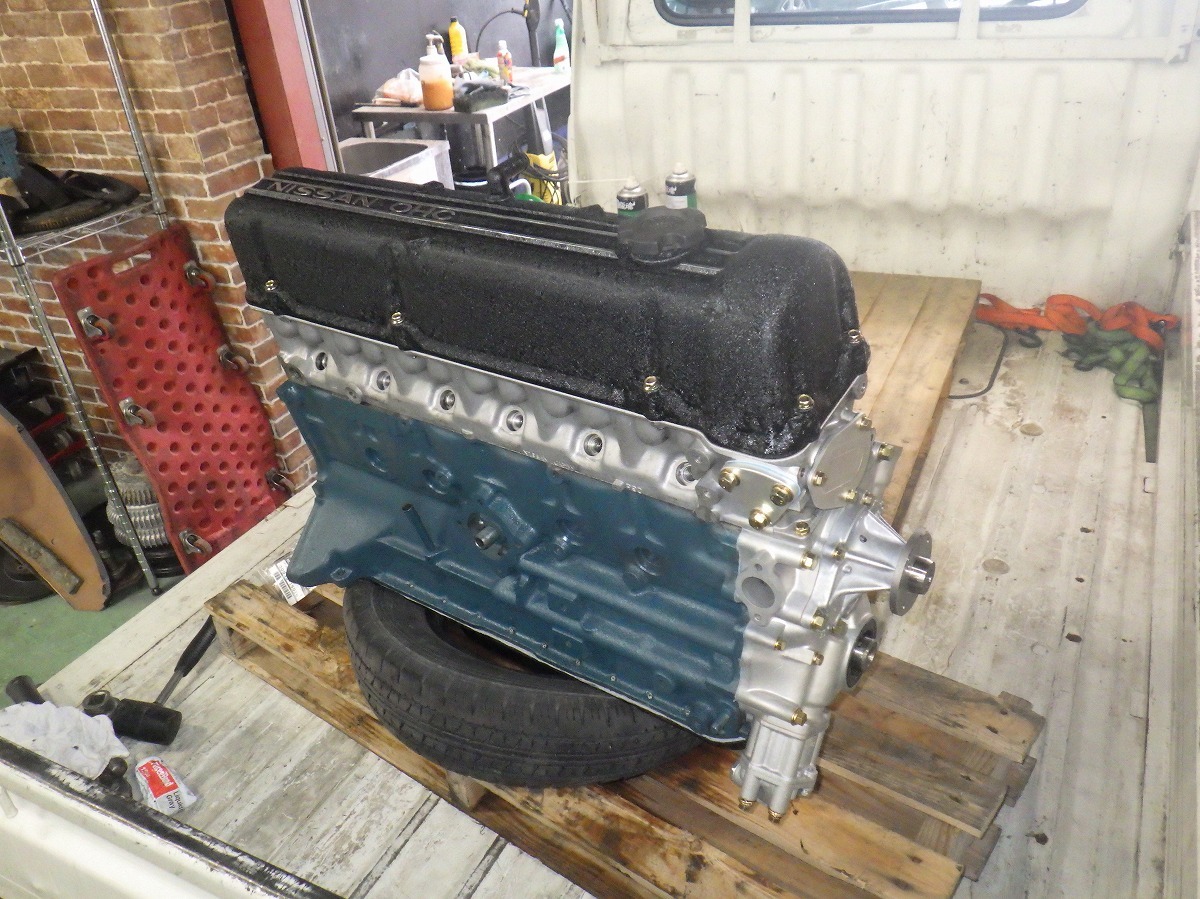 L型 L6 L4 エンジン ボルト一式 クロメートメッキ フロントカバー カムカバー オイルパン_画像8