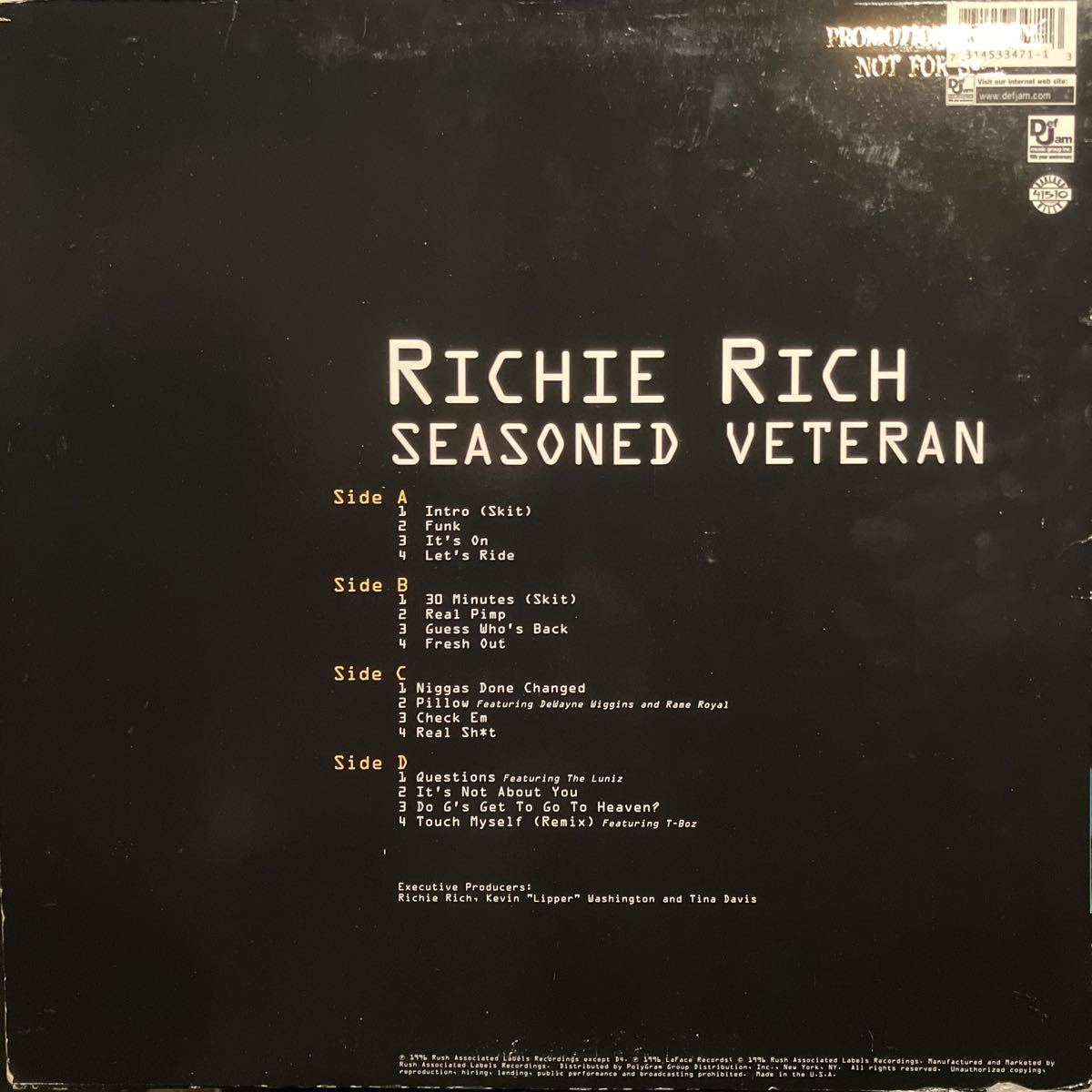 Richie Rich / Seasoned Veteran LPの画像2
