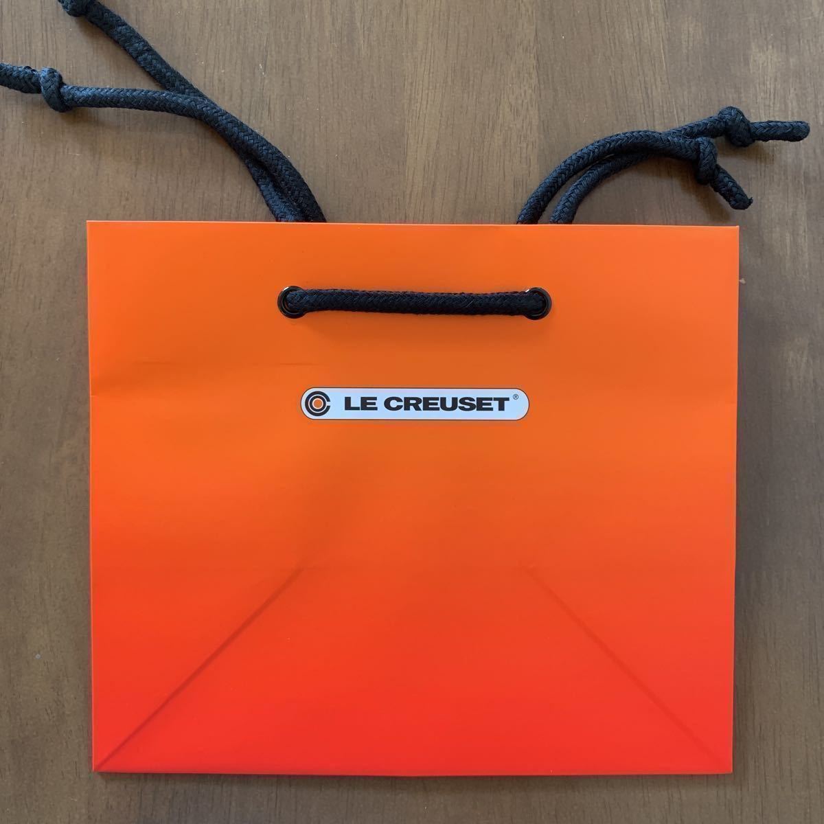 LE CREUSET ルクルーゼ 紙袋 3枚セット 新品 未使用 ランチバッグ エコバッグ 小分け お裾分け ギフト ショッパー プレゼント キッチン 袋_画像2