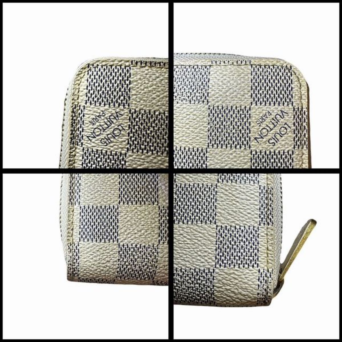 ラウンドファスナー長財布 ダミエ アズール ルイヴィトン LOUIS VUITTON ジッピーウォレット