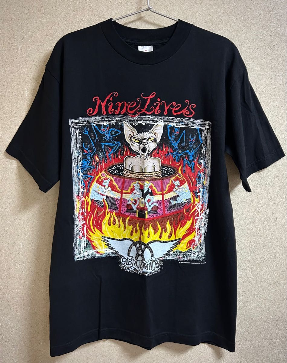 激レア★希少★エアロスミス Nine Lives ツアー Tシャツ ビンテージ