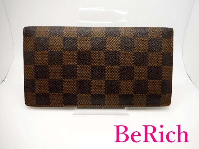 ルイ ヴィトン LOUIS VUITTON 長財布 札入れ ダミエ ポルト バルール カルトクレディ N61823 エベヌ 【中古】 bs3204_画像2