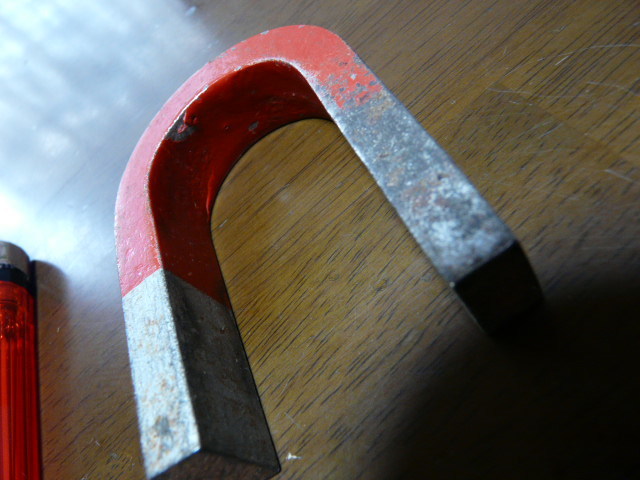 磁石　Ｕ字　円柱　棒　穴あき丸　５点セット　実験に_画像3
