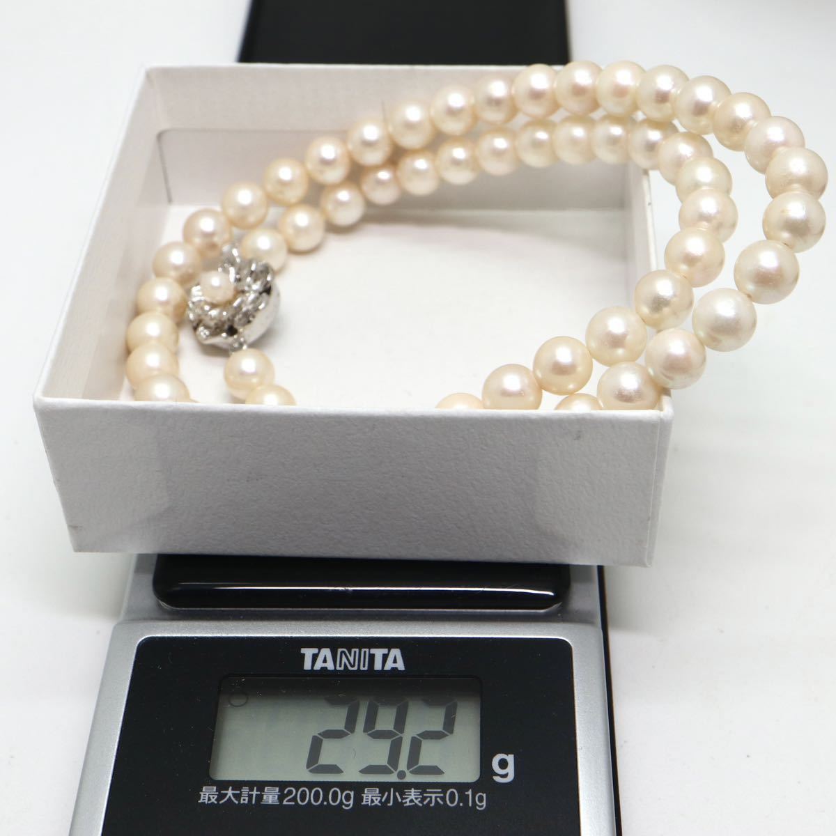 アコヤ本真珠ネックレス》O 6.5-7.0mm珠 29.2g 42cm pearl necklace