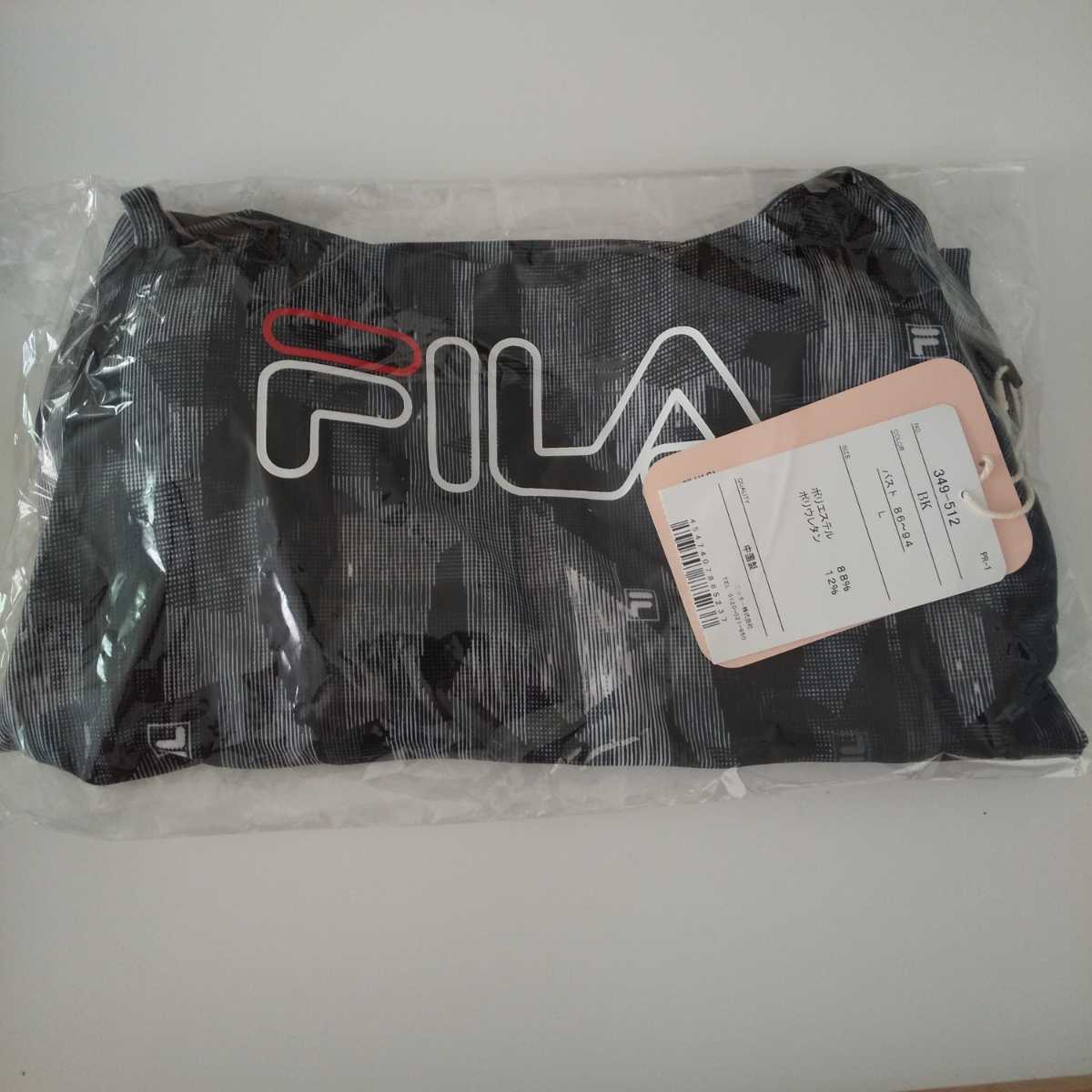 Lサイズ 黒 新品 FILA ヨガトップス ブラトップ YOGA ヨガウェア 水着 カップ付きキャミソール タンクトップ 水陸両用 定価5390円 送料無料