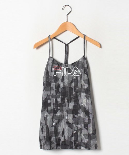 Lサイズ 黒 新品 FILA ヨガトップス ブラトップ YOGA ヨガウェア 水着 カップ付きキャミソール タンクトップ 水陸両用 定価5390円 送料無料