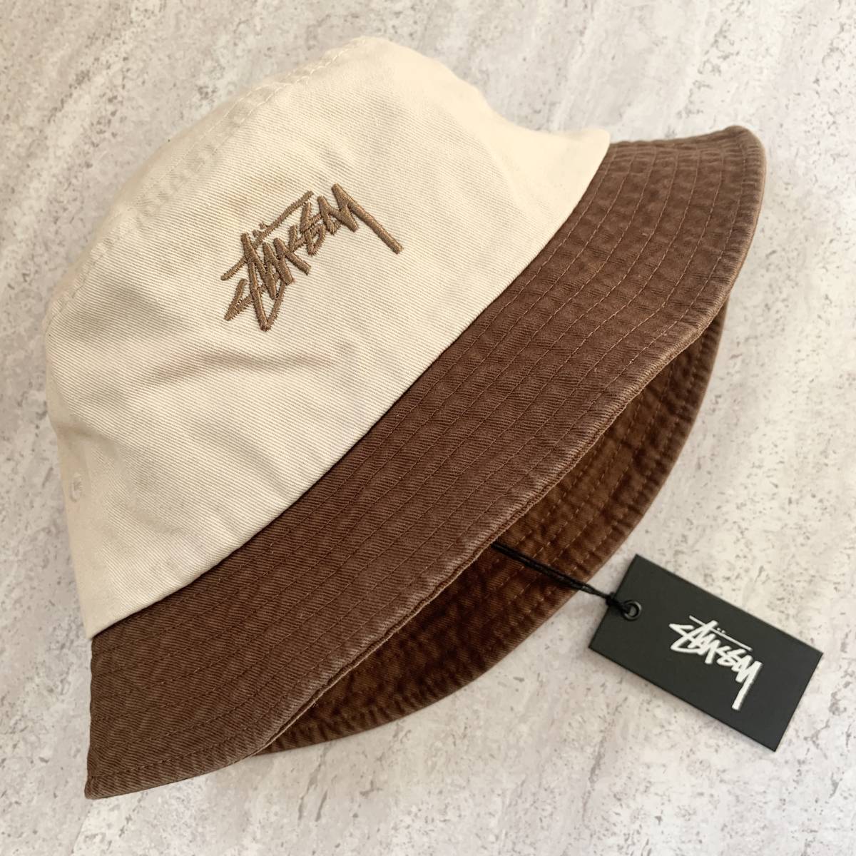 【25%OFF】 海外限定 ステューシー STUSSY バケットハット 2tone 帽子 【25%OFF】 海外限定 ステューシー STUSSY バケットハット 2tone 帽子