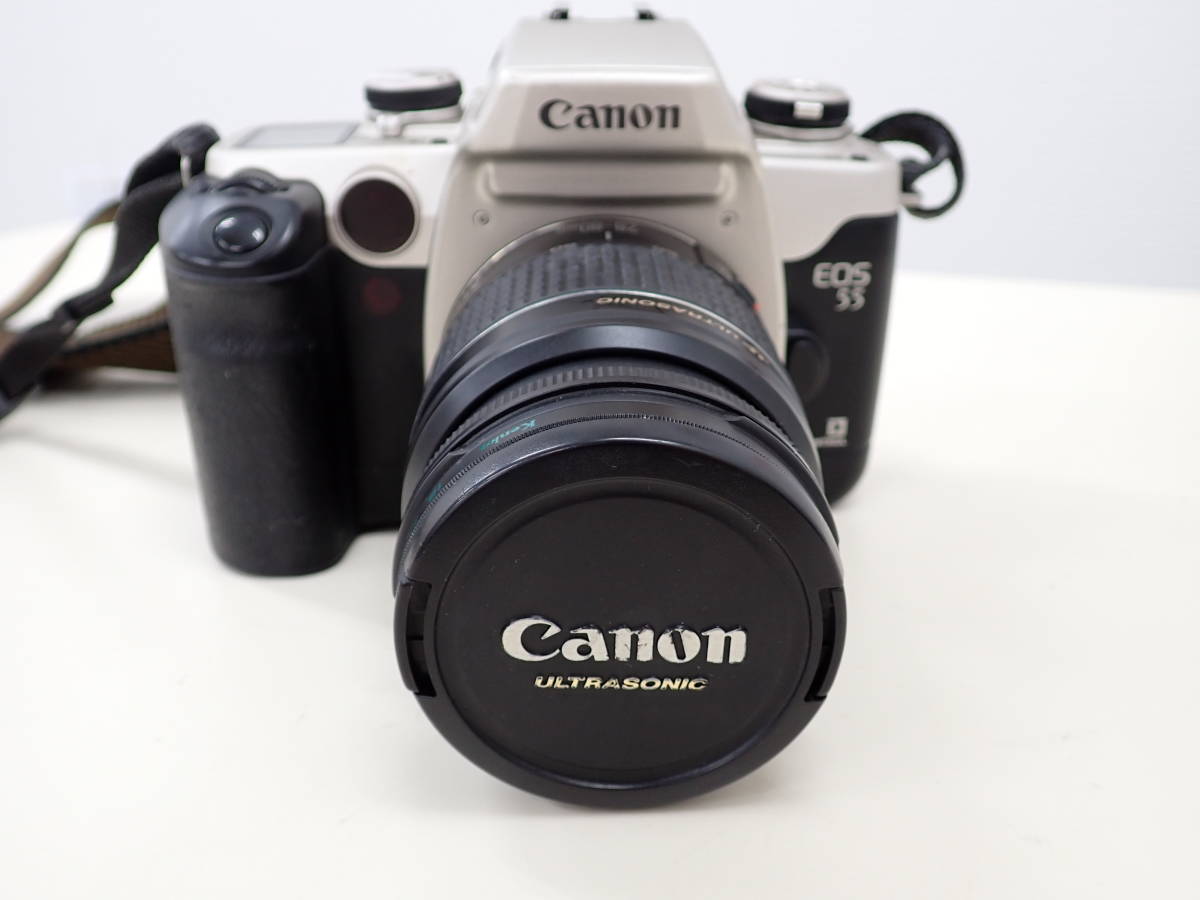 952★キャノン Canon EOS55 EYE CONTROL カメラ ＋ CANON ZOOM LENS EF 28-80mm 1:3.5-5.6 Ⅴ Φ58ｍｍ 動作未確認 中古品 ジャンク_画像2