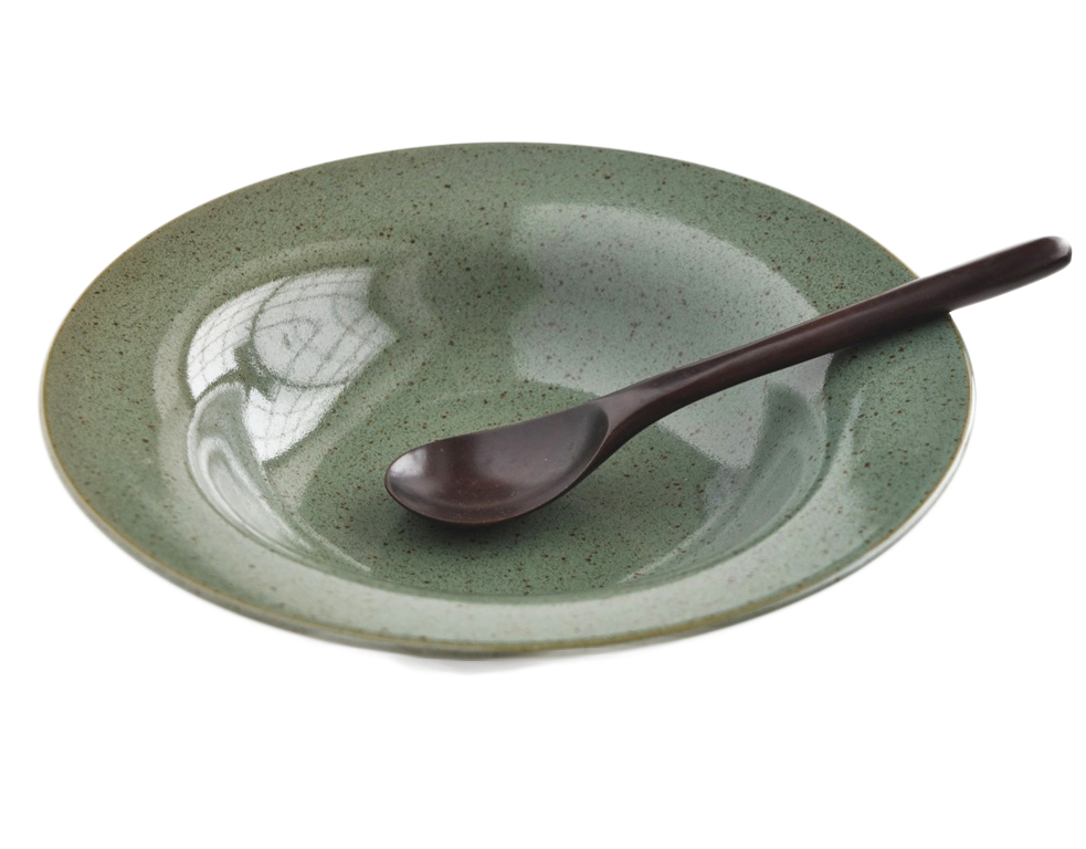 ■ 4枚セット■リンドスタイメスト■ＴＥＡ　GREEN■　ティー　グリーン　　スーププレート スープ皿　パスタ皿　　緑色　（複数落札可能）_画像2