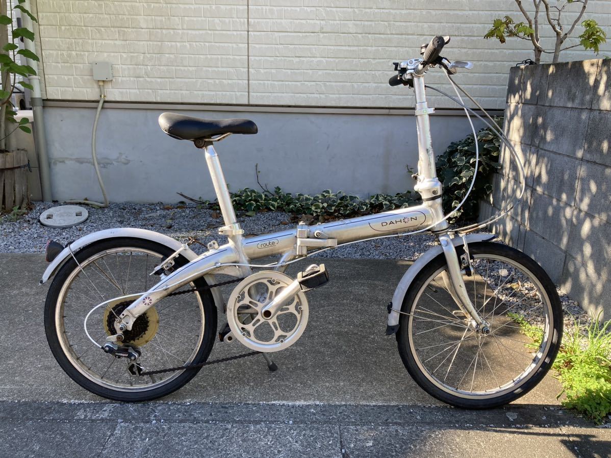DAHON route ダホン ルートシルバー ~6月7日(土)迄 Yahoo!オークション - ダホン ルート DAHON Route シルバー
