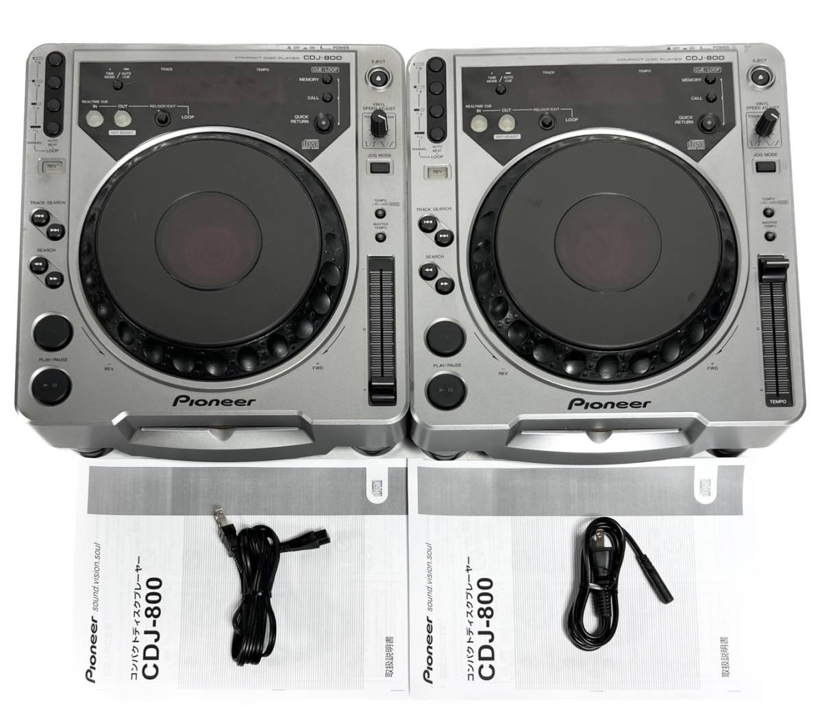 ☆送料無料 パイオニア DJ用 CDプレイヤー CDJ-800 ２台セット_画像1