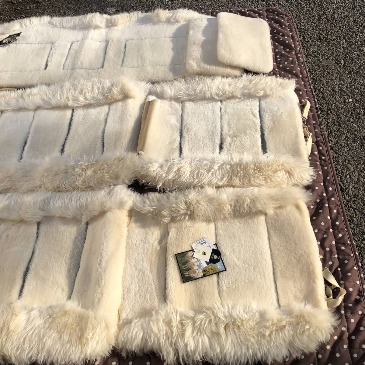 【オーストラリア産 天然ムートン カーシートカバー 5人乗り SHEEPSKIN AUSKIN】_画像2