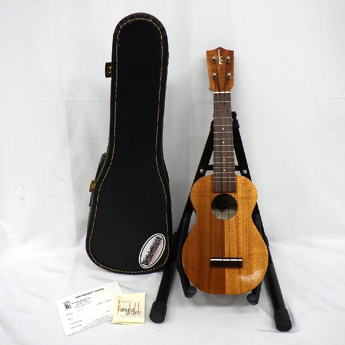 1円～ Kamaka Ukulele HF-1 ウクレレ ケース付 動作未確認 現状品 ※同梱不可 y73-2104249【Y商品】_画像1