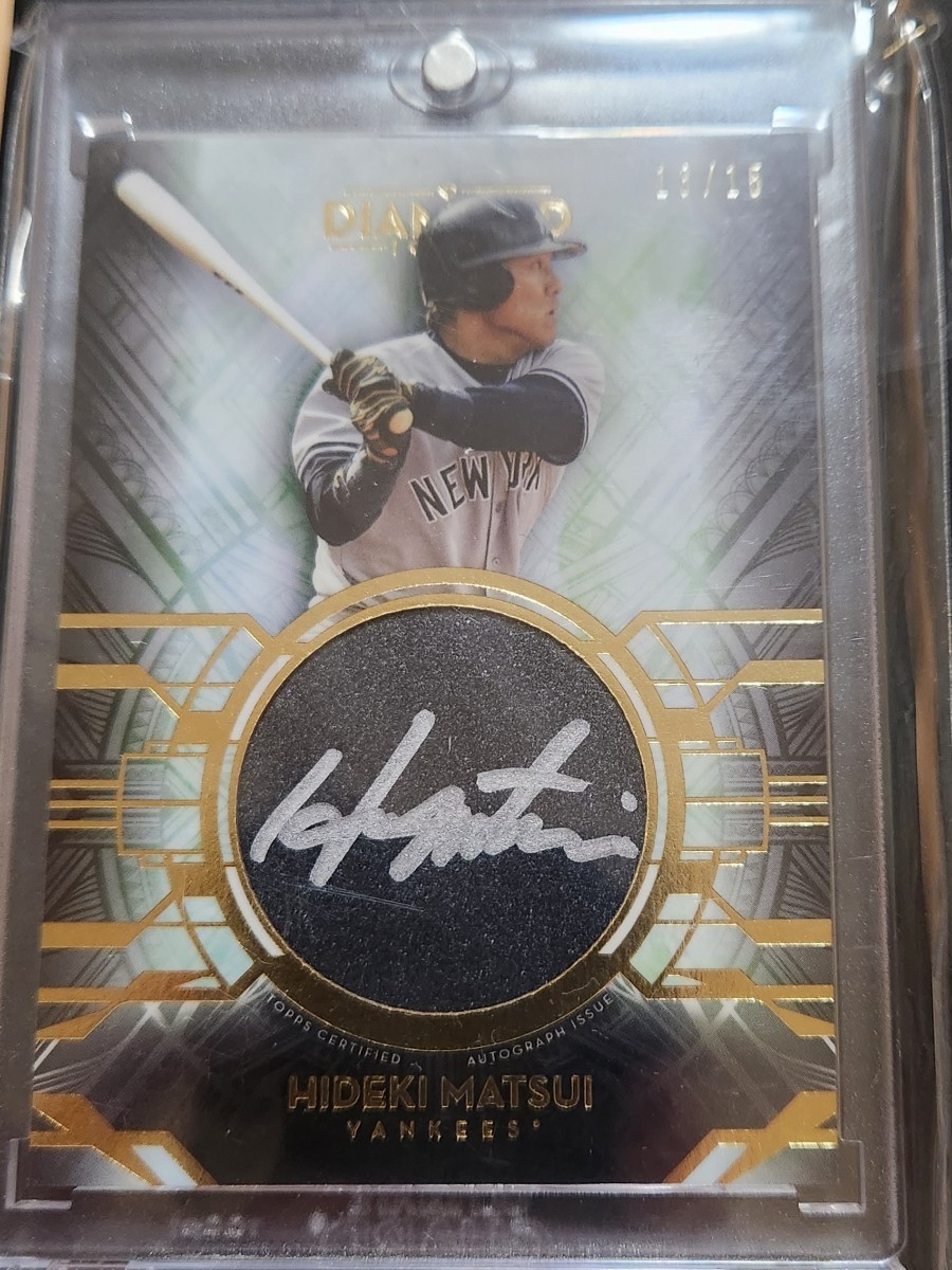 2021 Topps DIAMOND ICONS Auto HIDEKI MATSUI 13/15 松井秀喜_画像1