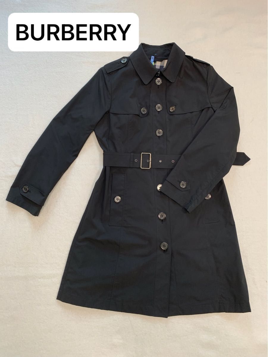 超美品】Burberry トレンチコート バーバリー コート サイズ40 黒