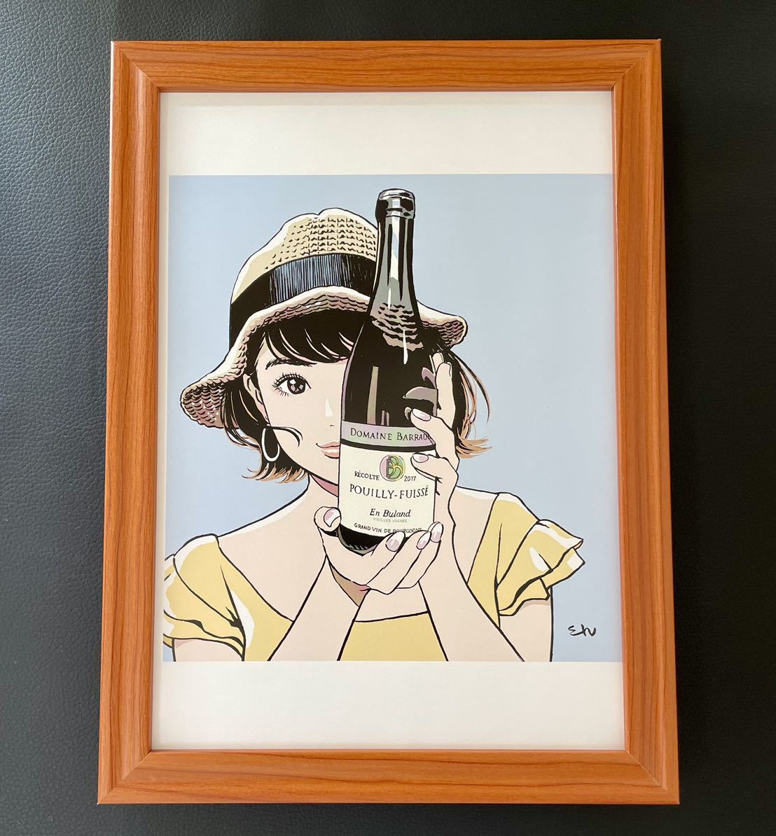 江口寿史】額装品『リアルワインガイド』66号 / B5サイズ 額入り 江口寿史】額装品『リアルワインガイド』66号 / B5サイズ 額入り
