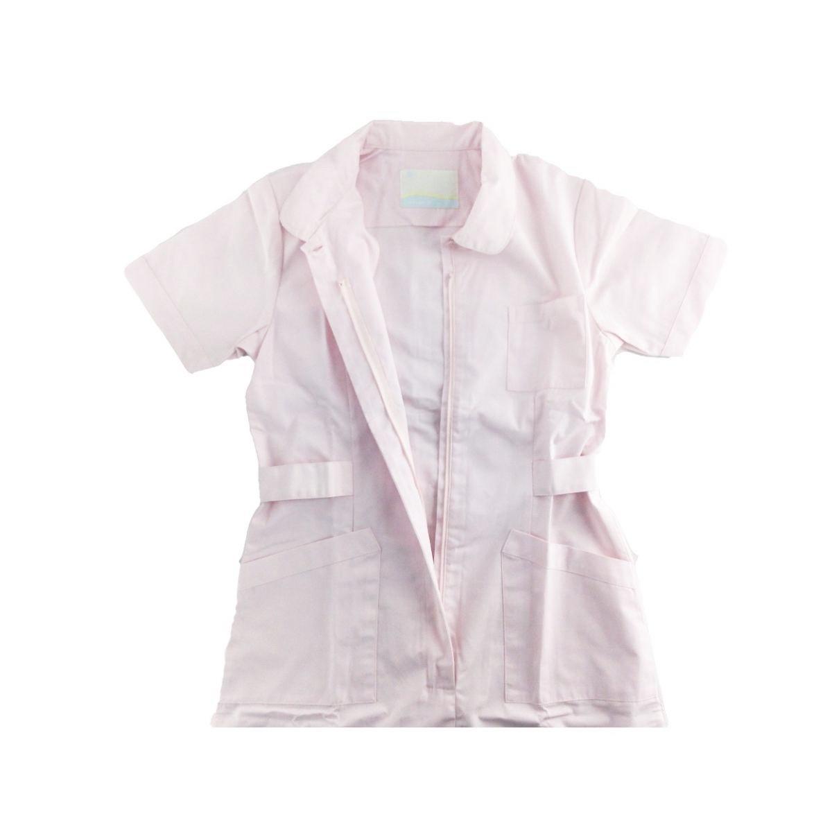  One-piece Broad short sleeves nursing . cotton . material wrinkle becoming difficult nursing . nursing .LL size pink postage 250 jpy 