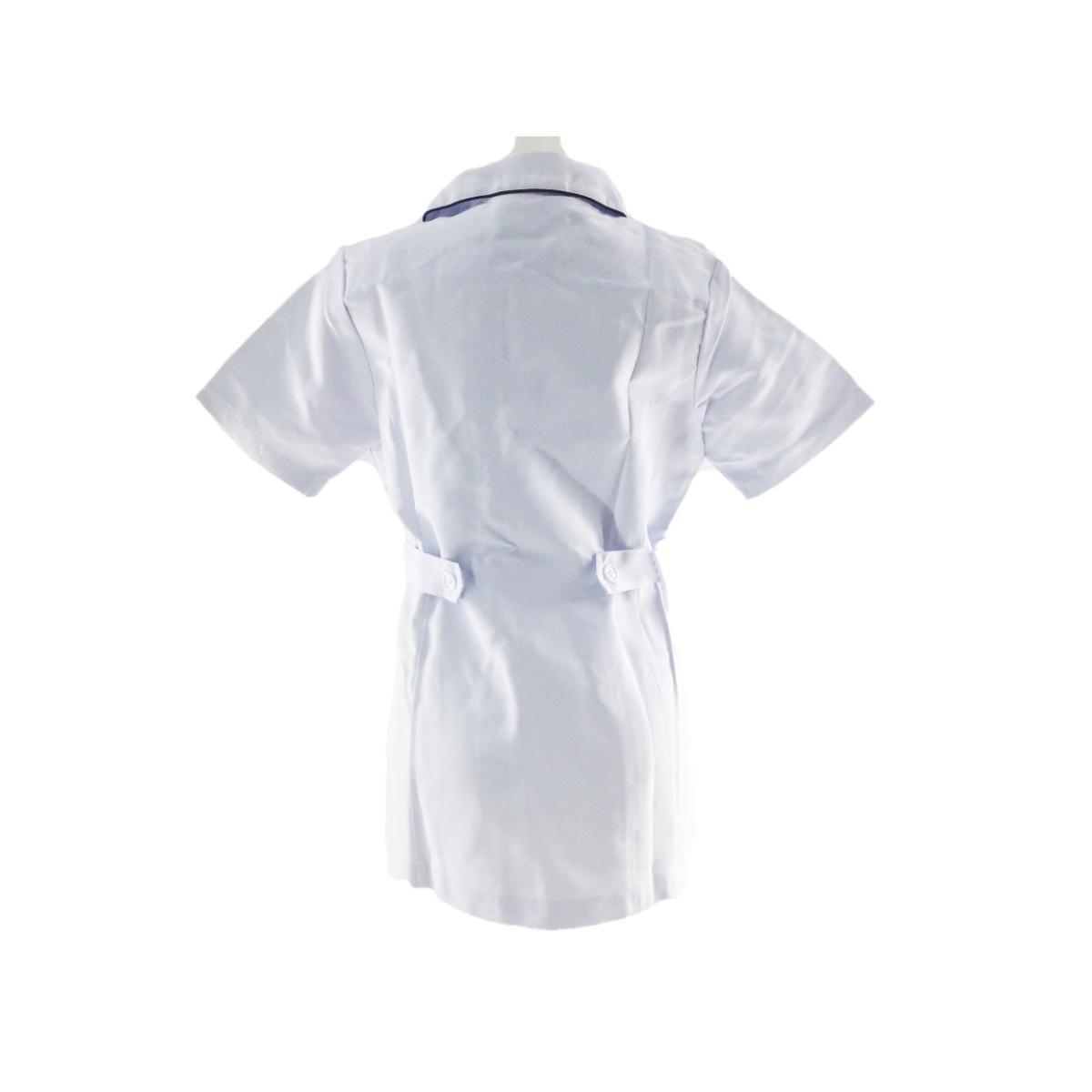 asimeto Lee collar jacket gyaba nursing . nursing .LL size white x navy postage 250 jpy 