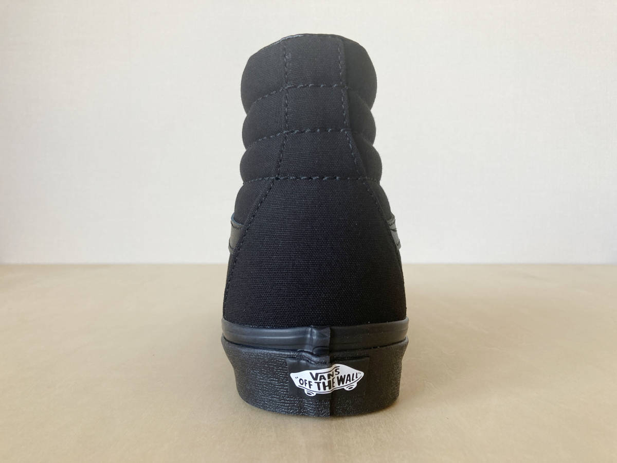 29cm 黒 バンズ スケハイ VANS SK8-HI CANVAS BLACK/BLACK US11/29cm VN000TS9BJ4 _画像6