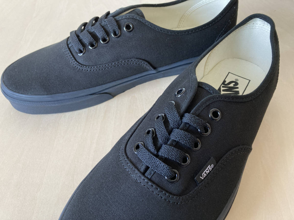 27cm バンズ オーセンティック VANS AUTHENTIC BLACK/BLACK US9/27cm VN000EE3BKA_画像2