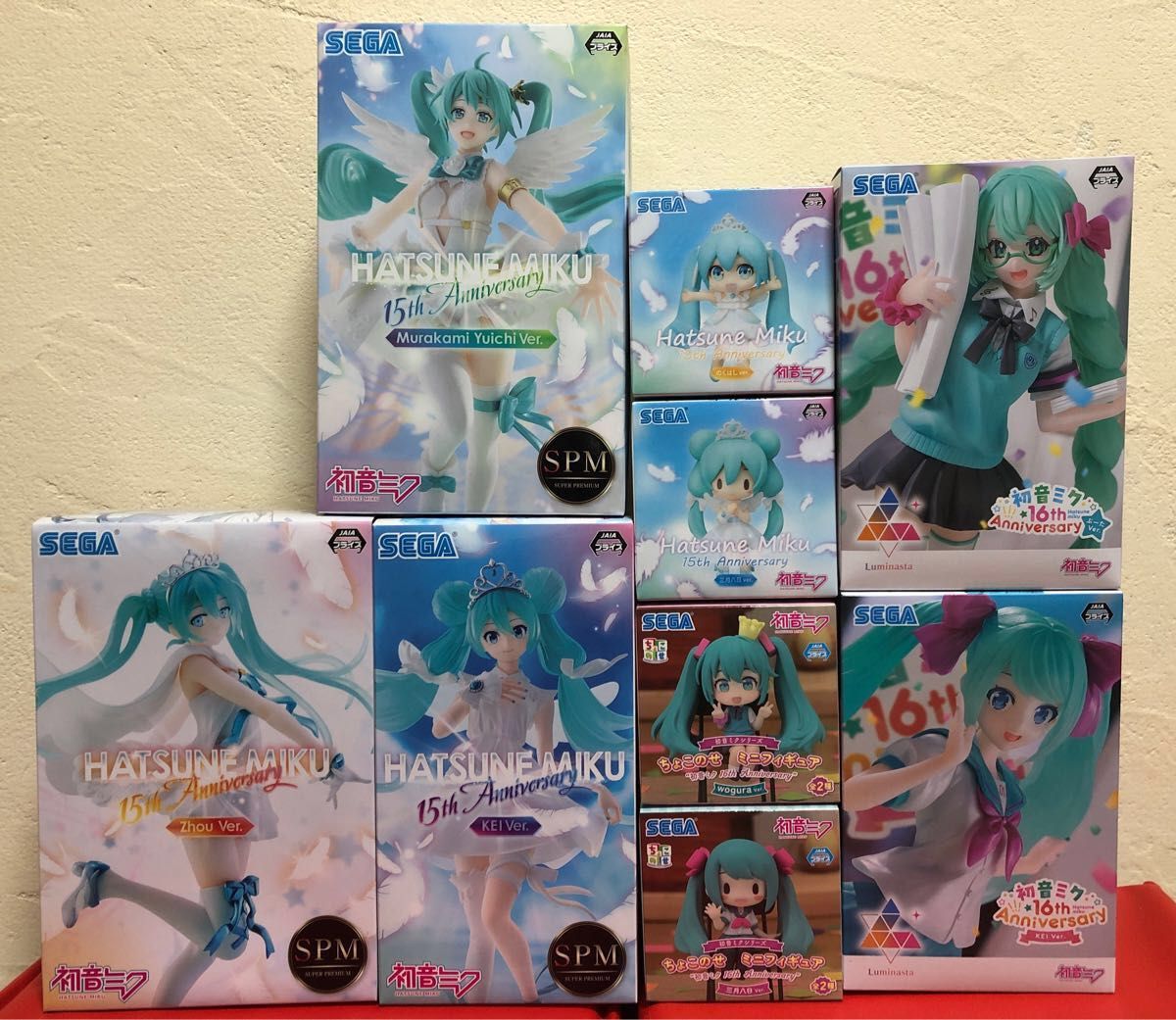 初音ミク　プライズフィギュアまとめ売り（15周年&16周年）