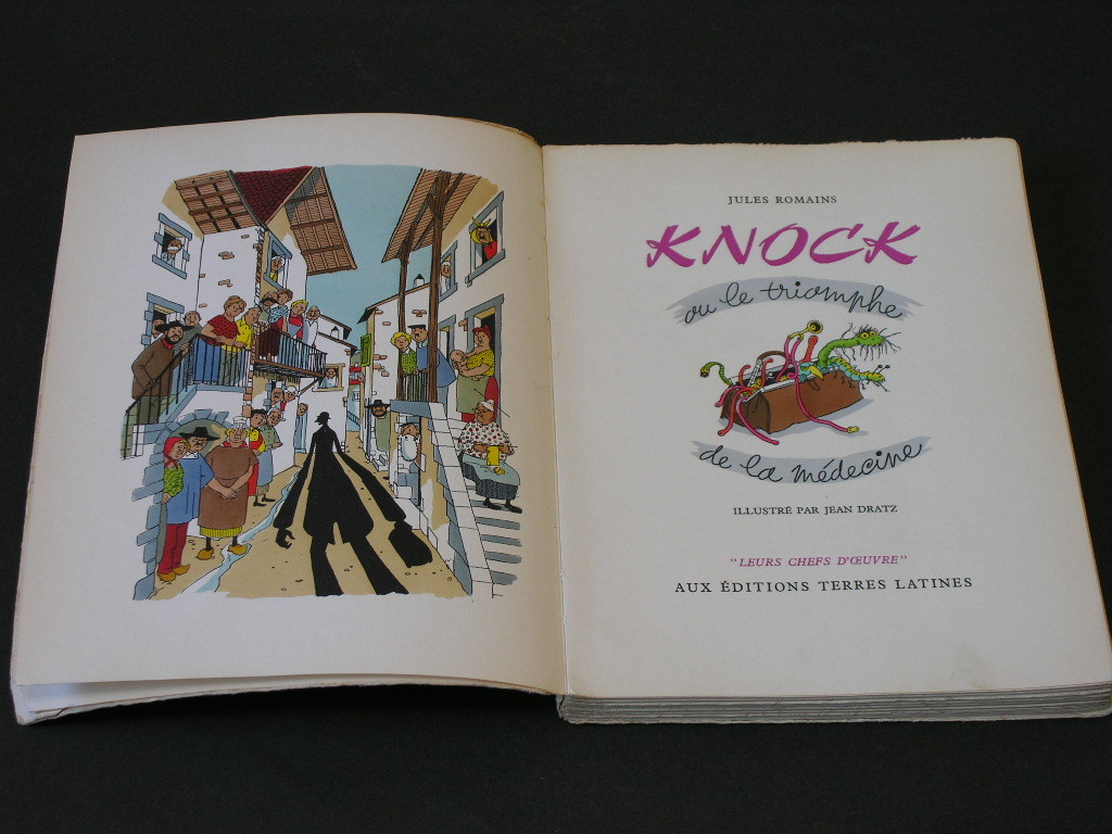 [k knock ](1965 year )* Jules * romance work *Jean Dratz. watercolor painting . based poshowa-ru45 point * edition number attaching 1750 part. limitation book