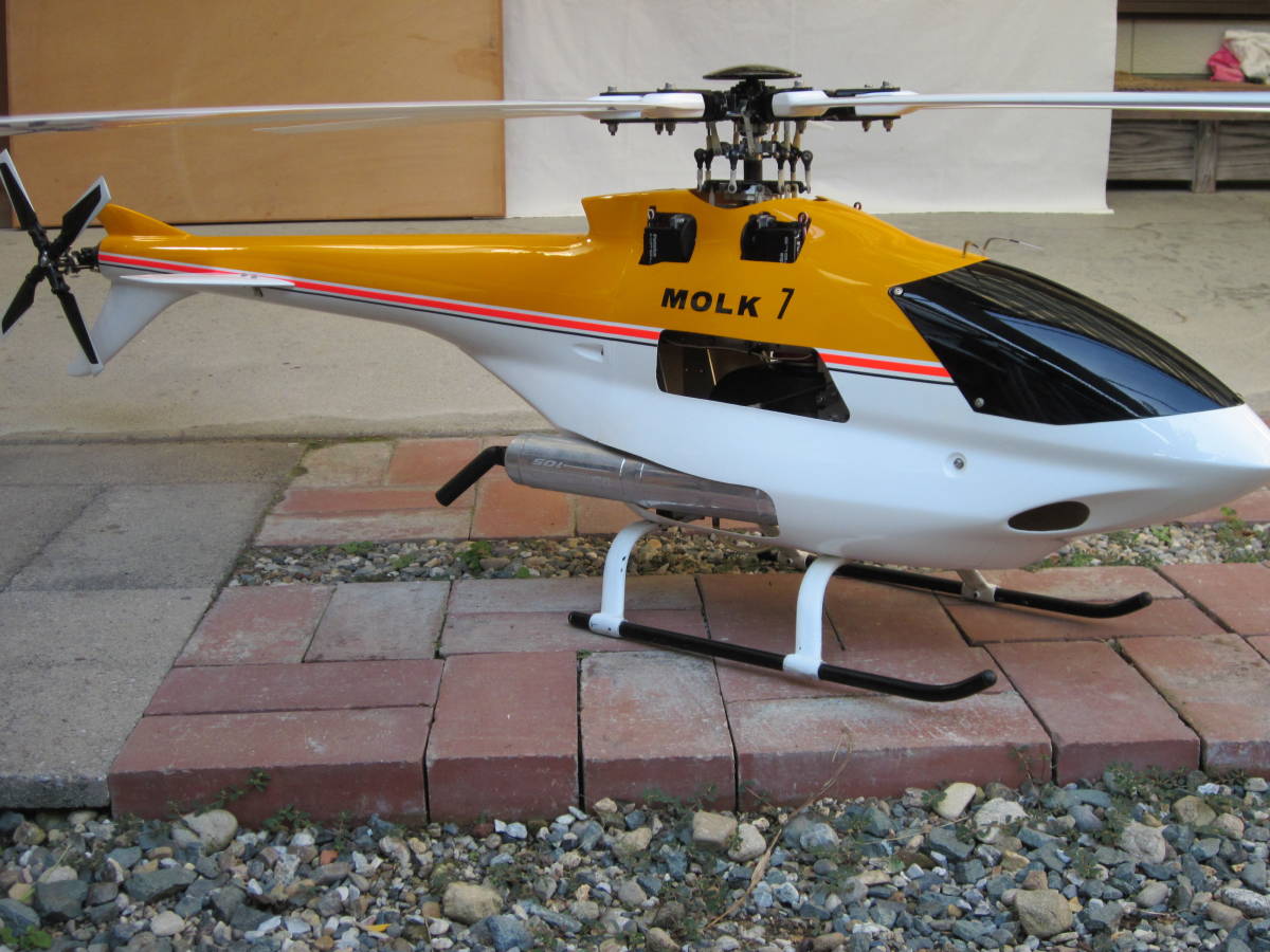 特製　　RCヘリ　　7翅仕様　　MOLK　7　　調整済機体
