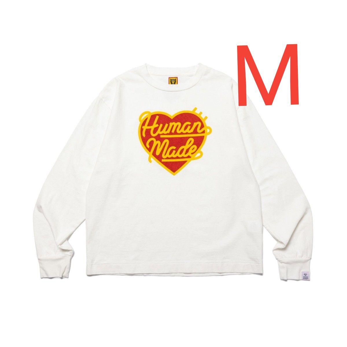 human made GRAPHIC L/S T-SHIRT XL ロンT 白-