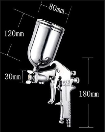 【送料無料】エアースプレーガン エアー ペイント 400ml ノズル1.5mm DIY 塗装_画像2